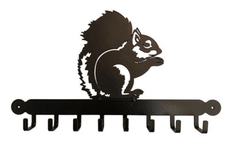Image of Poppy Forge Tool Rack (Squirrel) - Steel - W54.6 X H30.5cm - Black