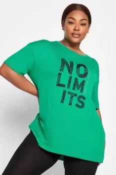 Image of 'No Limits' Slogan T-Shirt