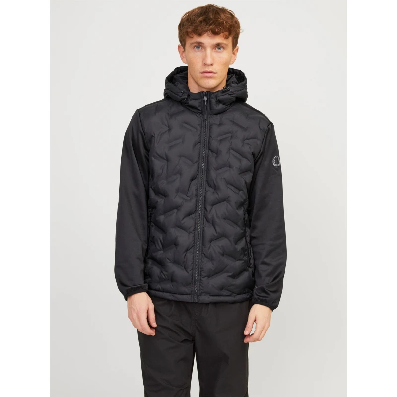 Image of Jack and Jones Mens Lightweight Hybrid Jacket Black male S