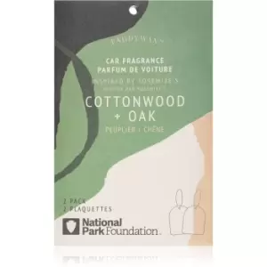 Image of Paddywax Parks Cottonwood + Oak car air freshener 2 pc