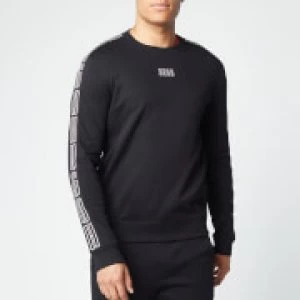 Image of Hugo Boss Dobby 203 Crew Sweatshirt Black Size L Men