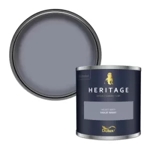 Image of Dulux Heritage Velvet Matt Violet Night Matt Emulsion Paint 125ml