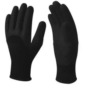 Image of Delta Plus Hercule Knitted Work Safety Gloves (10/XL) (Black)