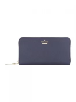 Image of Kate Spade New York Cameron street large zip around purse Midnight Blue