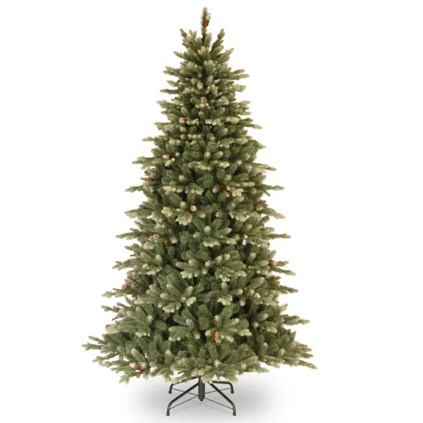 Image of 7.5ft Copenhagen Blue Spruce Christmas Tree Green