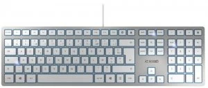 Image of KC6000 USB AZERTY French Keyboard Silver