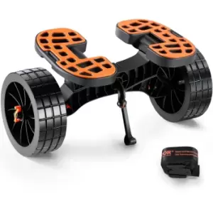 Image of VEVOR Heavy Duty Kayak Cart, 320lbs Load Capacity, Detachable Canoe Trolley Cart with 10'' Solid Tires, Adjustable Brackets & Nonslip Support Foot,