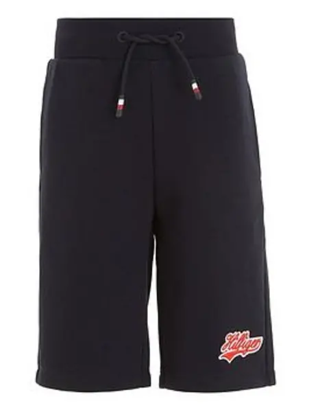 Image of Tommy Hilfiger Boys Hilfiger Script Sweatshorts - Navy, Size 16 Years