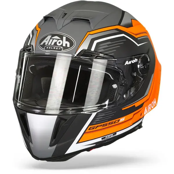 Image of Airoh GP550 S Rush Orange Fluo Matt Full Face Helmet XL