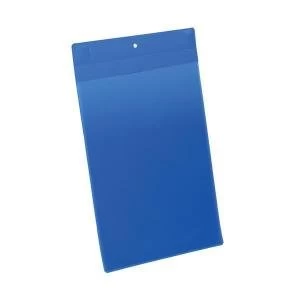 Image of Durable A4 Portrait Neodym Magnetic Document Sleeve Dark Blue Pack of
