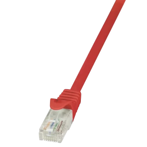 Image of Patch Cord RJ45 CAT.5e U/UTP Red - 2m Copper/Aluminium