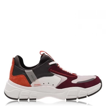 Image of Reiss Liam Monster Trainers - Red/Grey