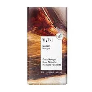 Image of Vivani Dark Nougat Chocolate 100g