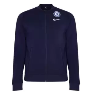 Image of Nike GFA Fleece Tracksuit Top Mens - Blue