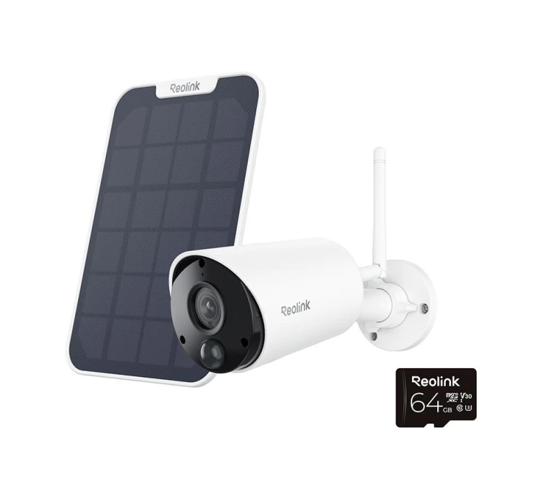 Image of REOLINK Argus Series B320 2K WiFi Security Camera with Solar Panel - White 6975253988785