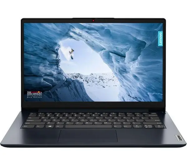 Image of Lenovo IdeaPad 1 14" Refurbished Laptop - Intel Celeron, 128GB SSD, Blue (Excellent Condition), Blue 5017416836227
