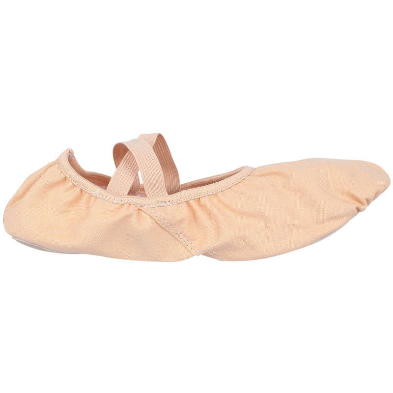Image of Slazenger Split Sole Canvas Ballet Shoe Ladies - Nude Nude 5