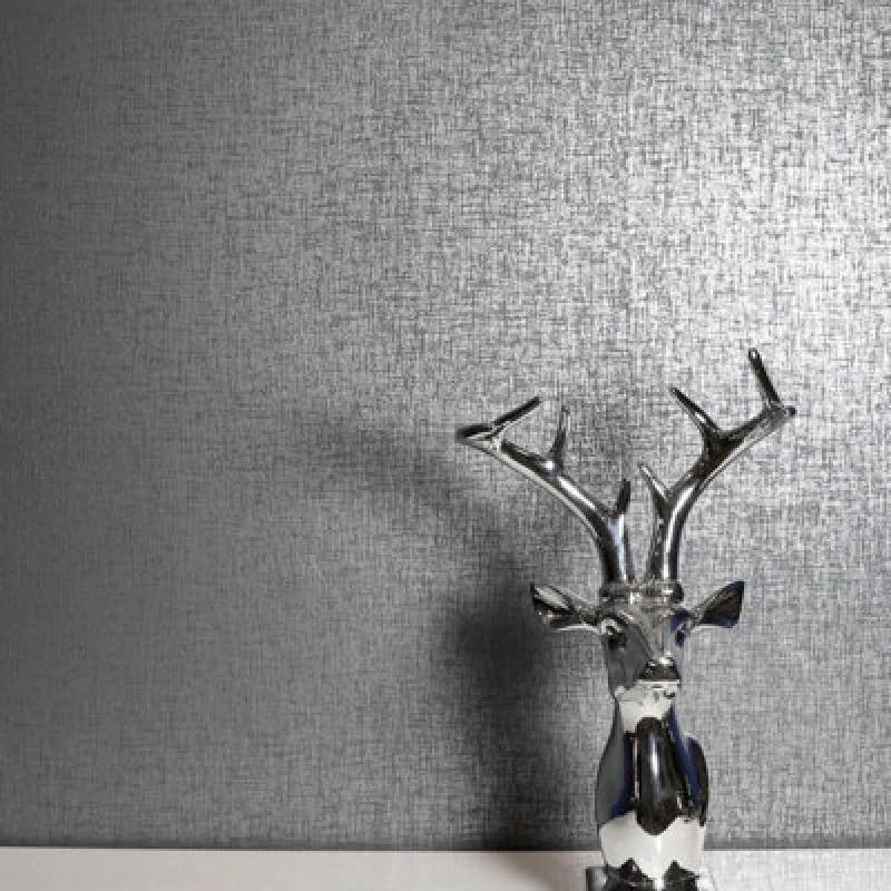 Image of Arthouse Kashmir Texture Wallpaper Charcoal