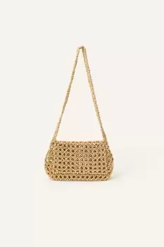 Image of Wooden Beaded Shoulder Bag