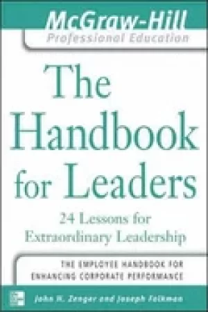 Image of handbook for leaders 24 lessons for extraordinary leaders