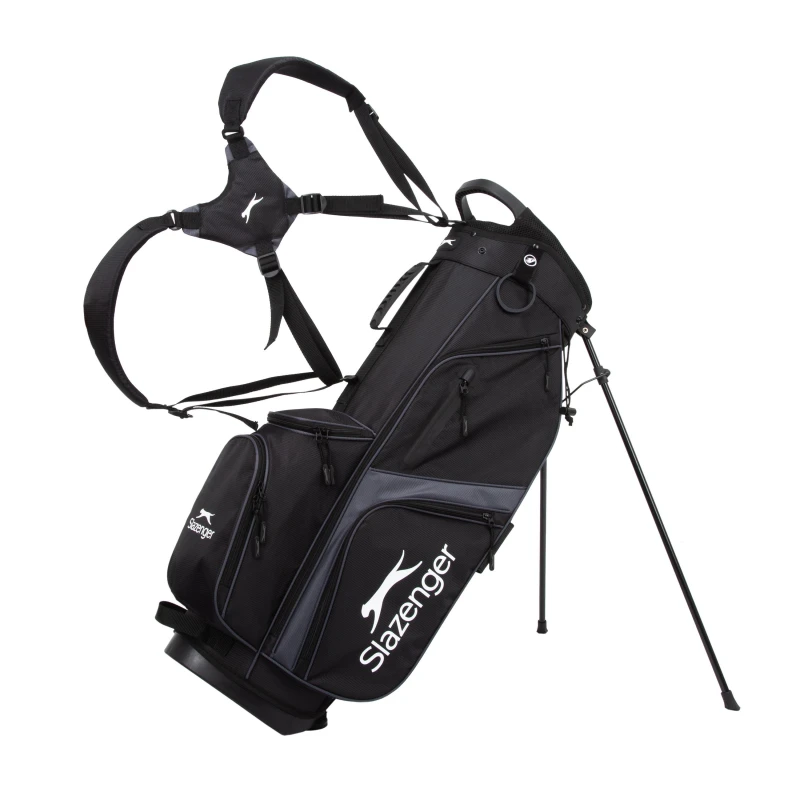 Image of Slazenger V Series Lite Stand Bag Black/Grey unisex One Size