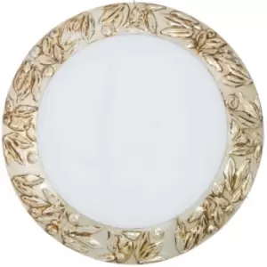 Image of Kolarz Serena Glass Decorative Flush Ceiling Light 3 Light Chrome