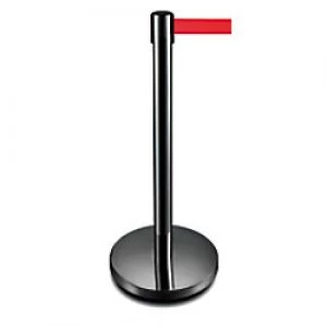 Image of GPC Belt Barrier Black Post and Red Belt