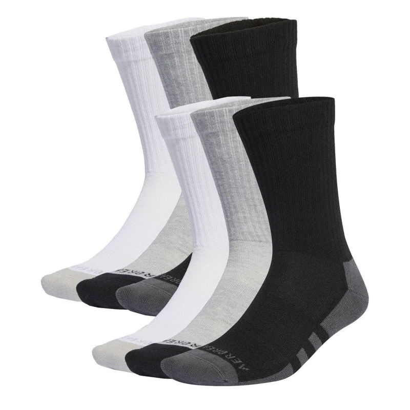 Image of adidas Aeroready Crew 6 Pack Socks Mens - Multi Multi 7 - 11