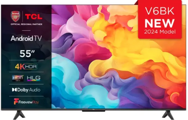 Image of TCL 55" 55V6BK Smart 4K Ultra HD LED TV