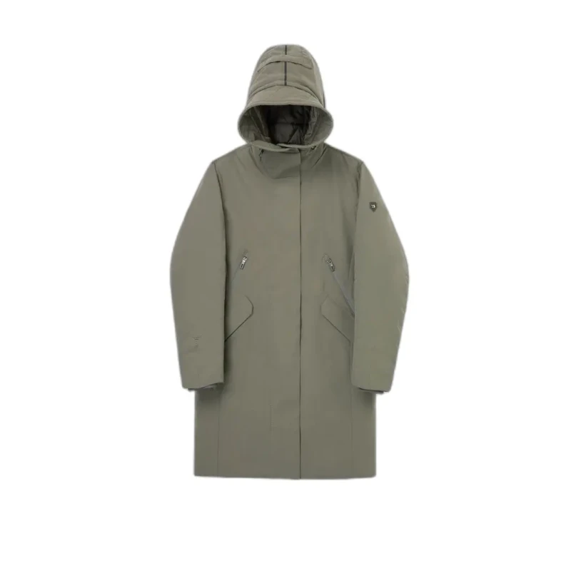 Image of Krakatau Womens hooded parka Krakatau Mercury Beige Female XS