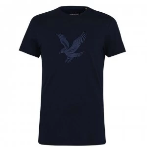 Image of Lyle and Scott Embroidered Eagle T Shirt - Dark Navy Z271