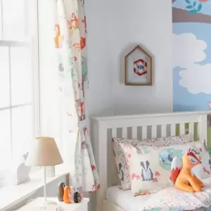Image of Woodland Kids Pencil Pleat Curtains White