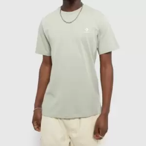 Image of Converse Go To Embroidered Star T-Shirt In Light Green