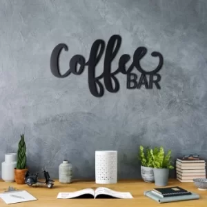 Image of Coffee Bar Black Decorative Metal Wall Accessory