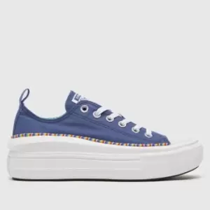 Image of Converse Blue Lo Friendship Bracelet Girls Youth Trainers