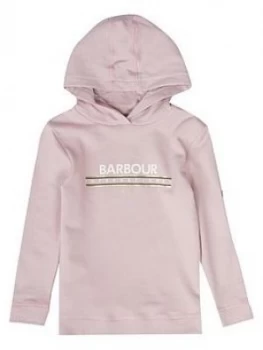 Image of Barbour International Girls Grounding Hoodie - Rose, Rose, Size Age: 12-13 Years, Women