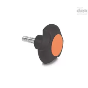 Image of ELESA Lobe knob-VTT.40-C-p-M6x16-C2 Orange
