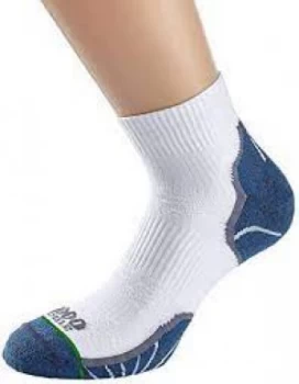 Image of 1000 Mile Breeze Lite Sock Mens White/Navy Lare