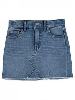 Image of Levis Girls High Rise Denim Skirt - Light Wash, Light Wash, Size Age: 5 Years, Women