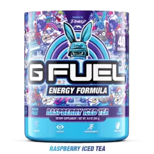 Image of G Fuel Raspberry Iced Tea Tub (40 Servings) Elite Energy and Endurance Formula