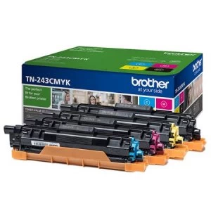 Image of Brother TN243 Black and Tri Colour Laser Toner Ink Cartridge