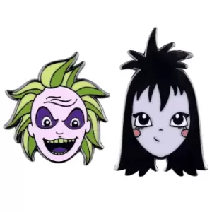Image of Cakeworthy Beetlejuice and Lydia Pin Set