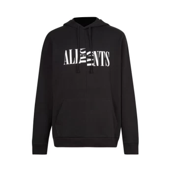 Image of AllSaints Nico Pullover Hoody - Jet Black