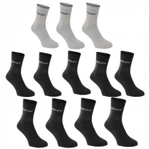 Image of Donnay Crew Socks 12 Pack Junior - Dark Asst