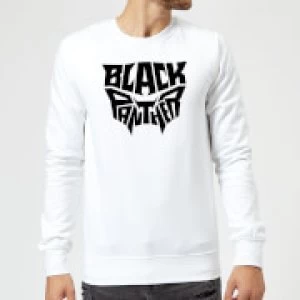 Image of Black Panther Emblem Sweatshirt - White