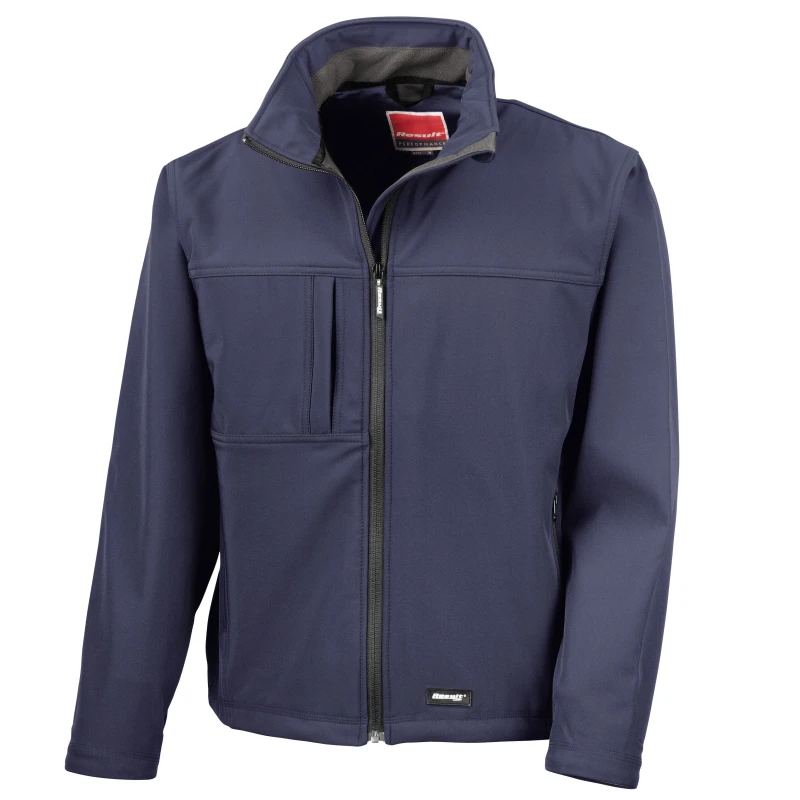 Image of Result Result Men Softshell Premium 3 Layer Performance Jacket (Waterproof, Windproof & Breathable) in Navy Size: 3X-Large Navy XXXL Male 5054171047