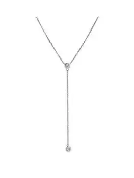 Image of Hot Diamonds Tender Waterfall Necklace, Silver, Women