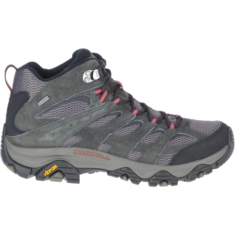 Image of Merrell Moab 3 Mid Gore Tex Grey Waterproof Walking Boots Mens GTX Hiking Boots - UK 11 Grey male PS3763BEL11