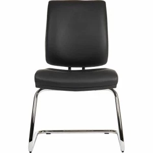 Image of Teknik Office Ergo Deluxe PU Visitor Chair, Black
