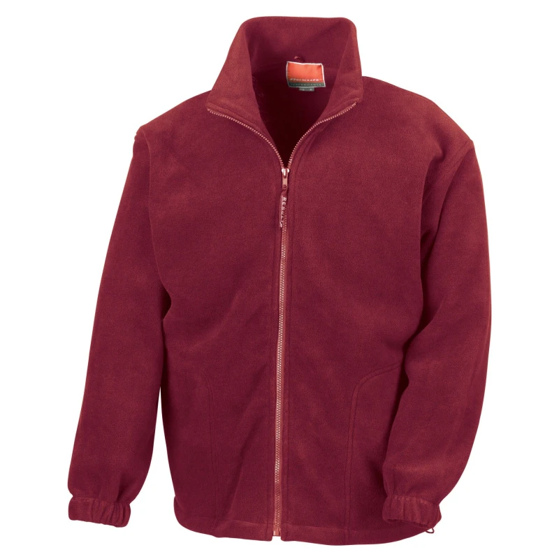 Image of Result Result Men Polartherm Fleece Jacket in Burgundy Size: X-Small Burgundy XS Male 5063527290021